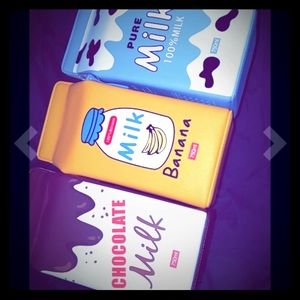 🍌 Adorable Banana Milk Carton Crossbody Bag